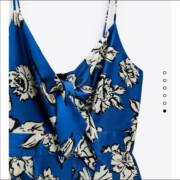 Zara printed jumpsuit with knot - Picture 5 of 5